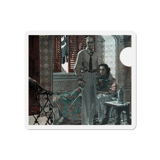 Never See Snow Again (1), Cosmopolitan, August 1936 (Magazine Illustration) Refrigerator Magnet 6 Inch - The Sticker Space