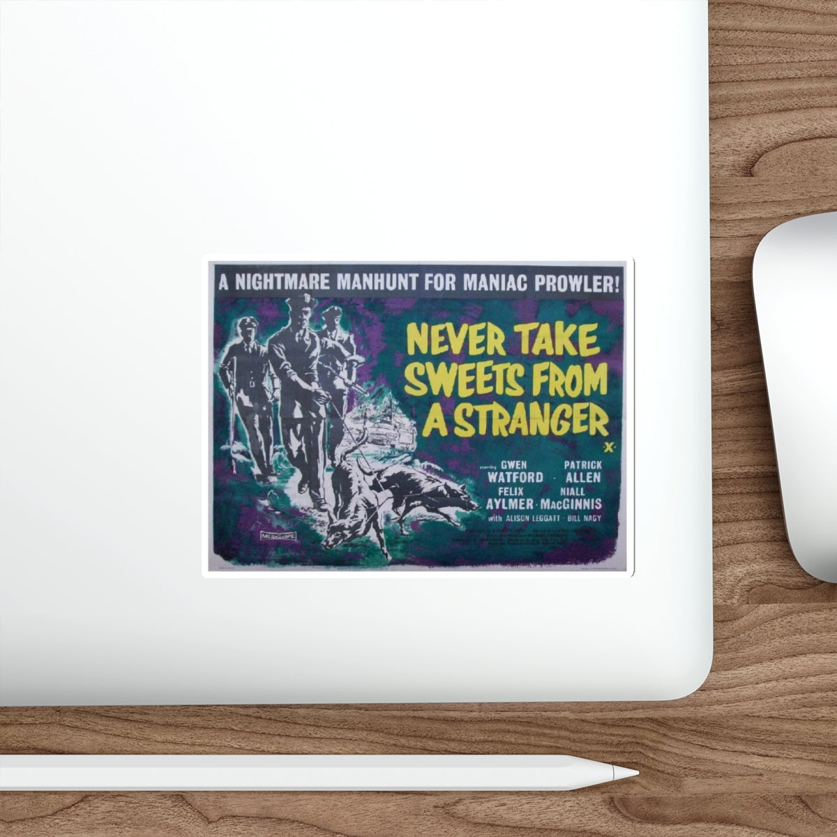 NEVER TAKE SWEETS FROM A STRANGER 1960 Movie Poster STICKER Vinyl Die-Cut Decal-The Sticker Space