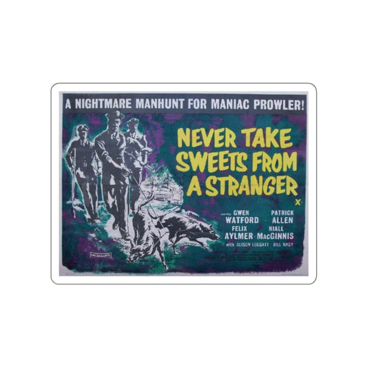 NEVER TAKE SWEETS FROM A STRANGER 1960 Movie Poster STICKER Vinyl Die-Cut Decal-White-The Sticker Space