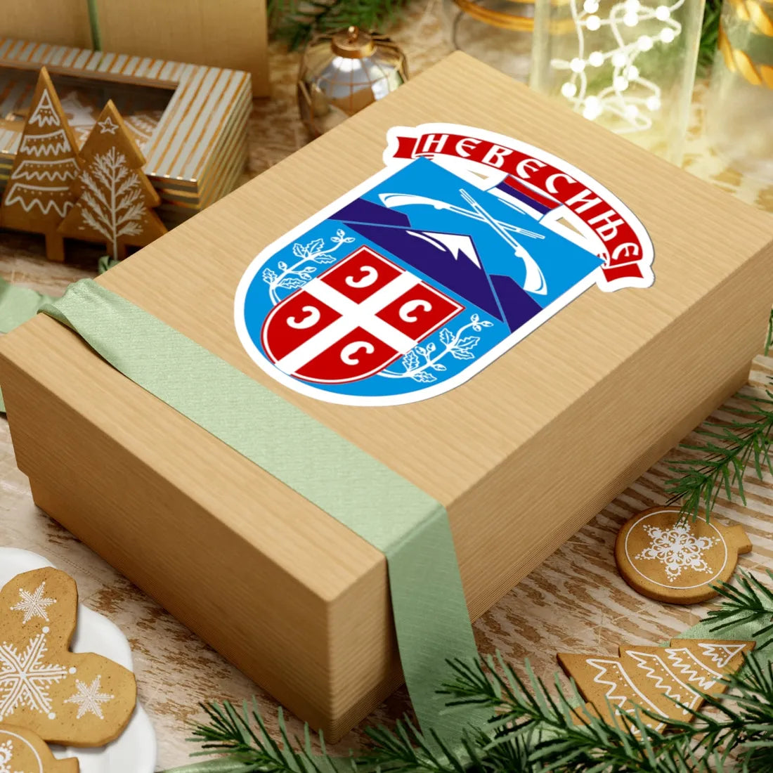 Nevesinje grb (Bosnia and Herzegovina) (Coat of Arms) STICKER Vinyl Kiss-Cut Decal - The Sticker Space