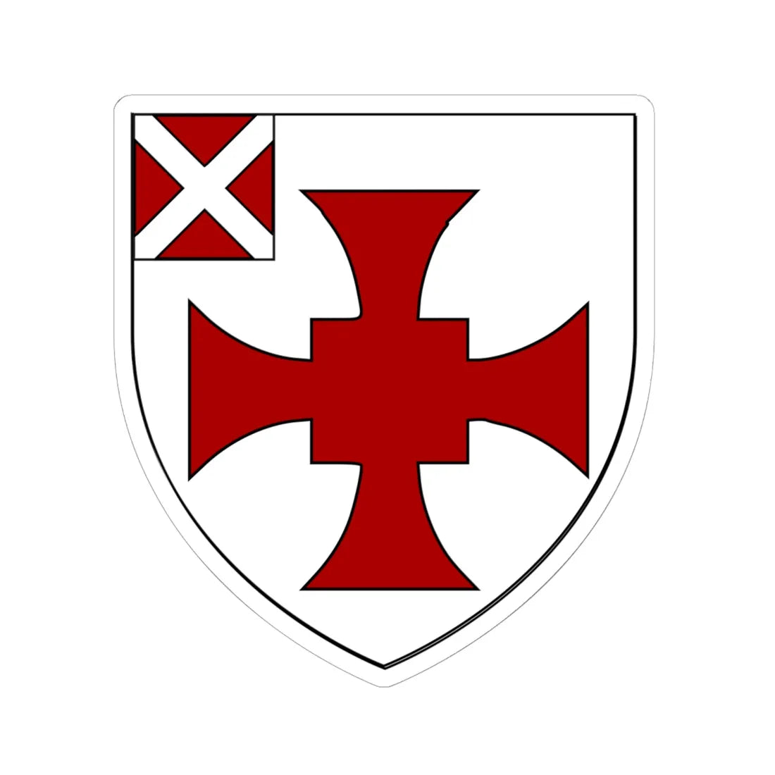 Nevilles Cross College Durham (England) (Coat of Arms) STICKER Vinyl Kiss-Cut Decal 6 Inch White - The Sticker Space