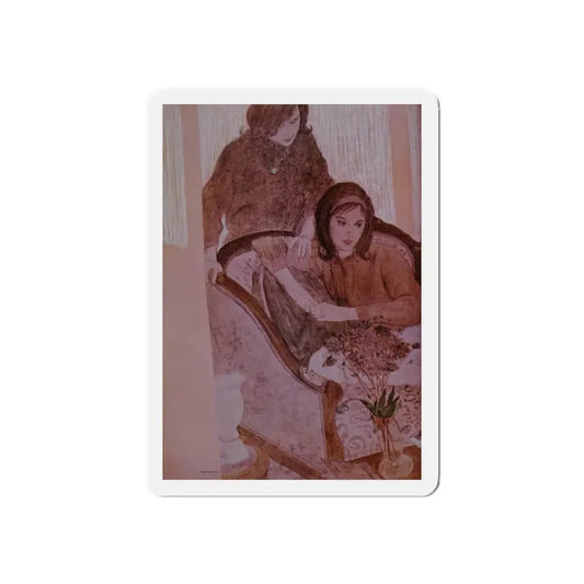 New Boy in Town, Good Housekeeping, September 1963 (Magazine Illustration) Refrigerator Magnet 6 Inch - The Sticker Space