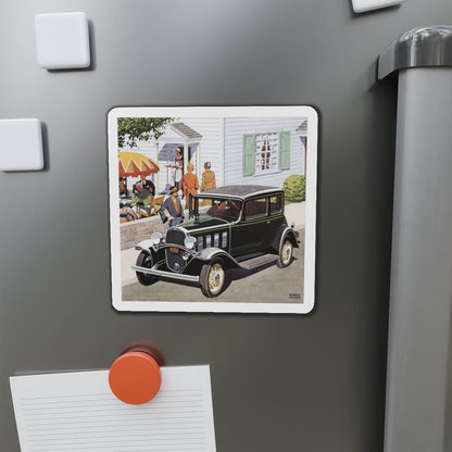 New Chevrolet Six, advertisement, The American Magazine, July 1932 (Magazine Illustration) Refrigerator Magnet-The Sticker Space