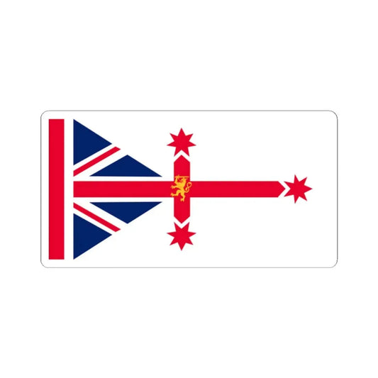 New England Australia Flag Ian Johnston Proposal (Australia) STICKER Vinyl Kiss-Cut Decal 2 Inch White - The Sticker Space