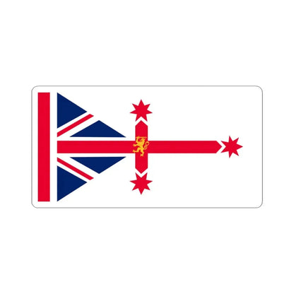 New England Australia Flag Ian Johnston Proposal (Australia) STICKER Vinyl Kiss-Cut Decal 3 Inch White - The Sticker Space
