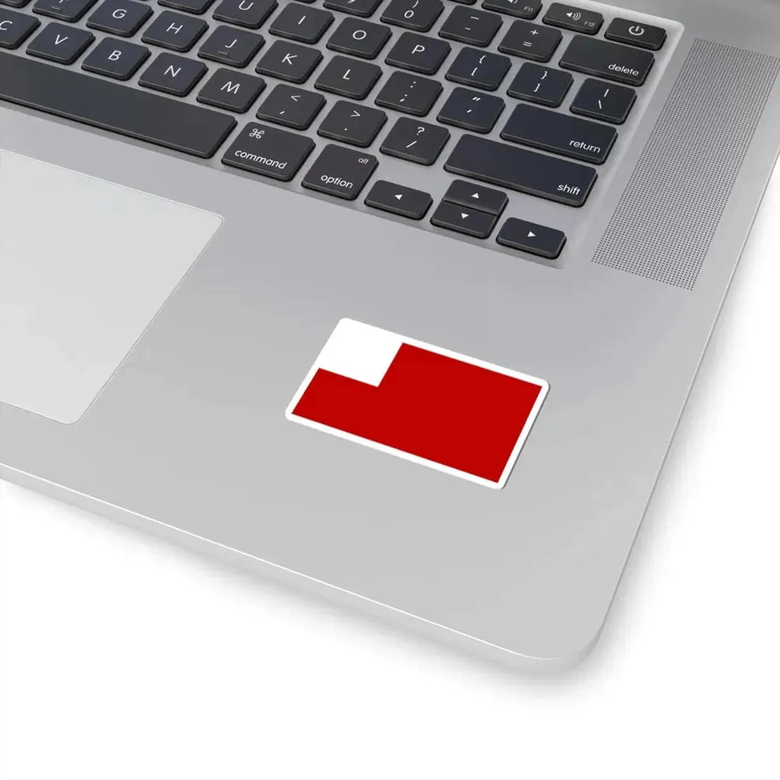 New England blank flag (United States) STICKER Vinyl Kiss-Cut Decal - The Sticker Space