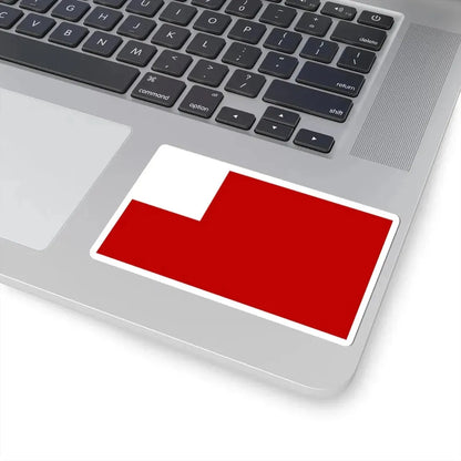 New England blank flag (United States) STICKER Vinyl Kiss-Cut Decal - The Sticker Space