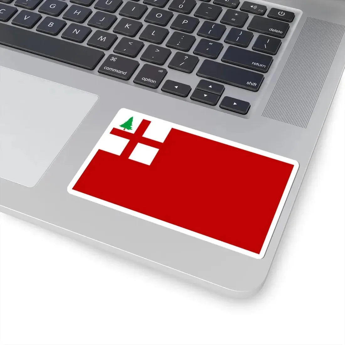 New England combo flag (United States) STICKER Vinyl Kiss-Cut Decal - The Sticker Space