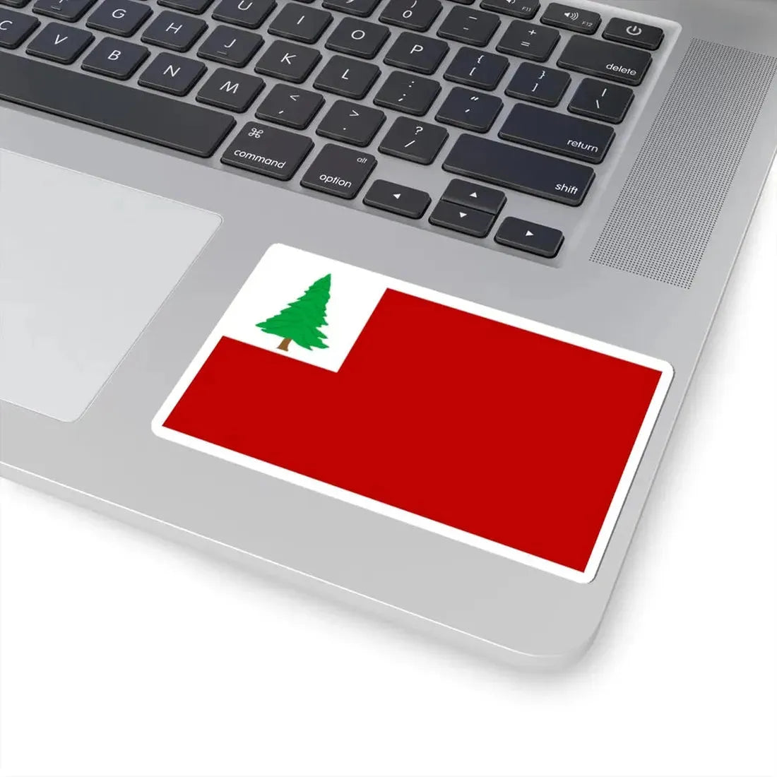 New England pine flag (United States) STICKER Vinyl Kiss-Cut Decal - The Sticker Space