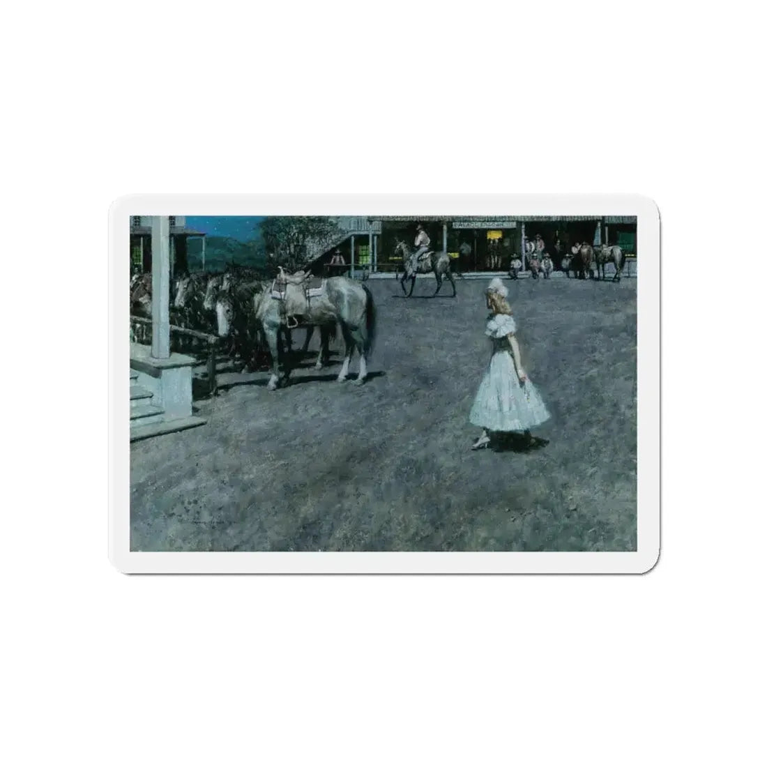 New Girl, 1978 (Magazine Illustration) Refrigerator Magnet 4 Inch - The Sticker Space