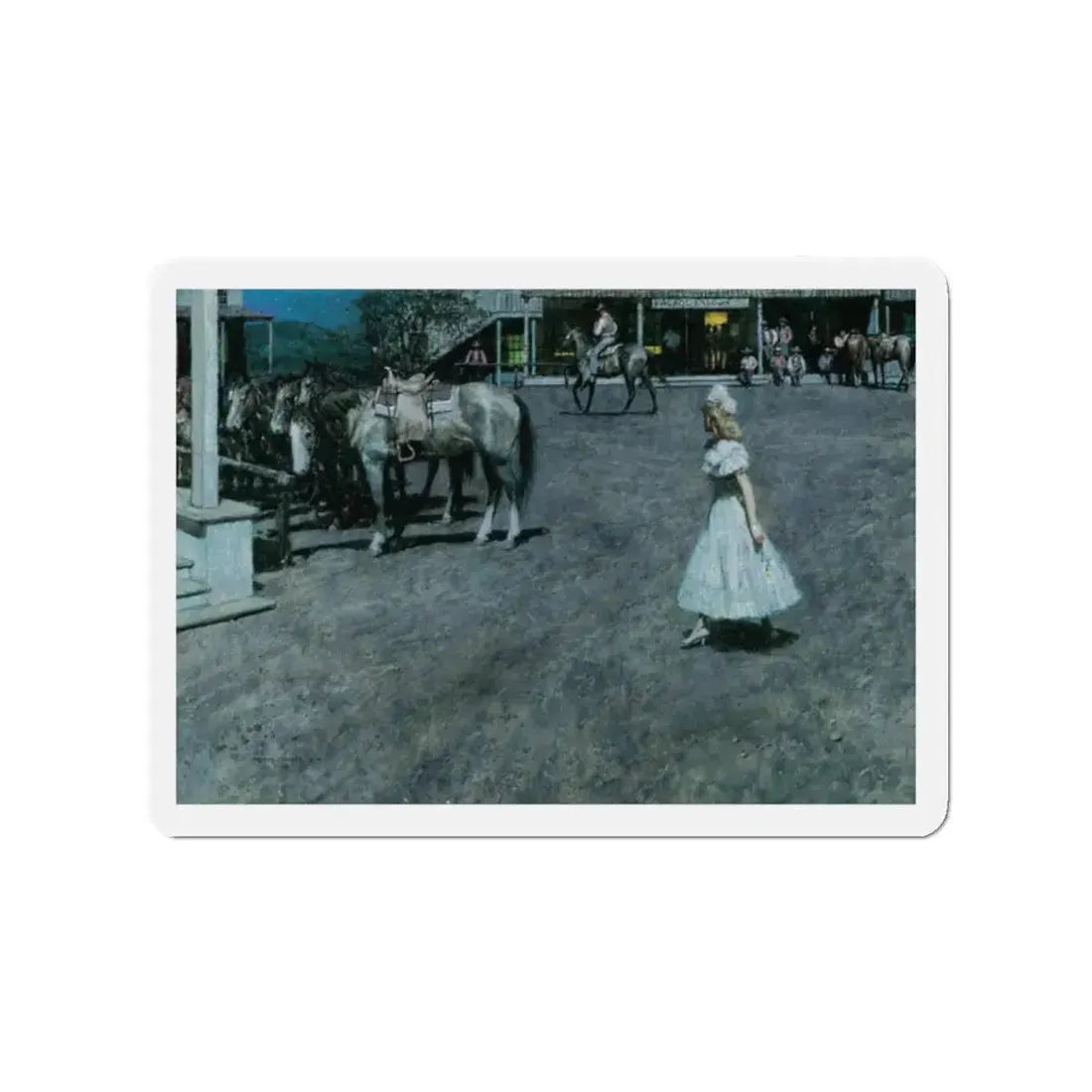 New Girl, 1978 (Magazine Illustration) Refrigerator Magnet - The Sticker Space