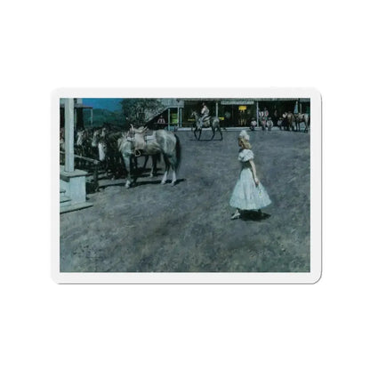 New Girl, 1978 (Magazine Illustration) Refrigerator Magnet - The Sticker Space