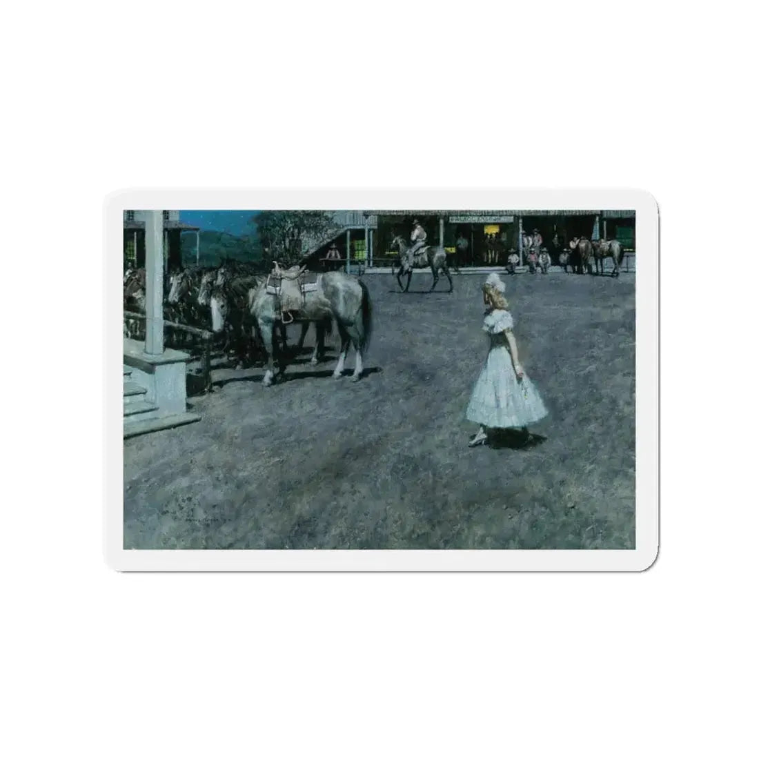 New Girl, 1978 (Magazine Illustration) Refrigerator Magnet - The Sticker Space