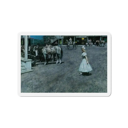 New Girl, 1978 (Magazine Illustration) Refrigerator Magnet - The Sticker Space