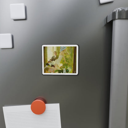 New Hats (Magazine Illustration) Refrigerator Magnet-The Sticker Space