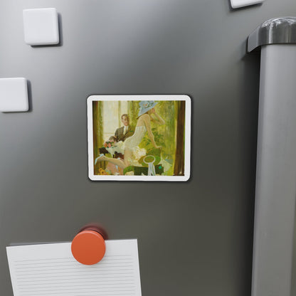 New Hats (Magazine Illustration) Refrigerator Magnet-The Sticker Space