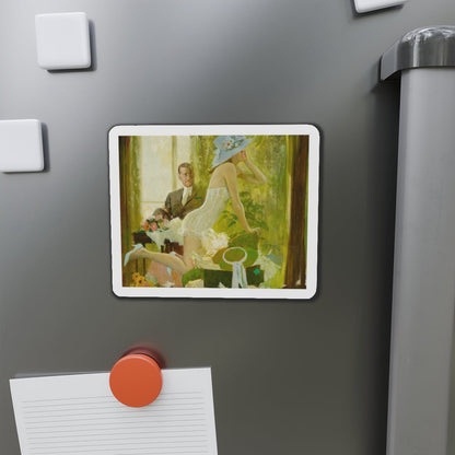 New Hats (Magazine Illustration) Refrigerator Magnet-The Sticker Space