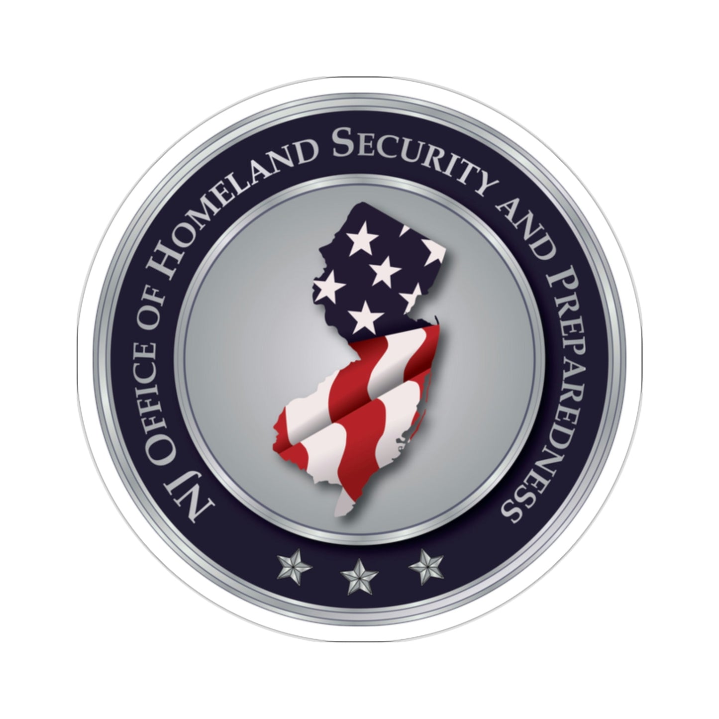 New Jersey Office of Homeland Security and Preparedness STICKER Vinyl Die-Cut Decal-2 Inch-The Sticker Space