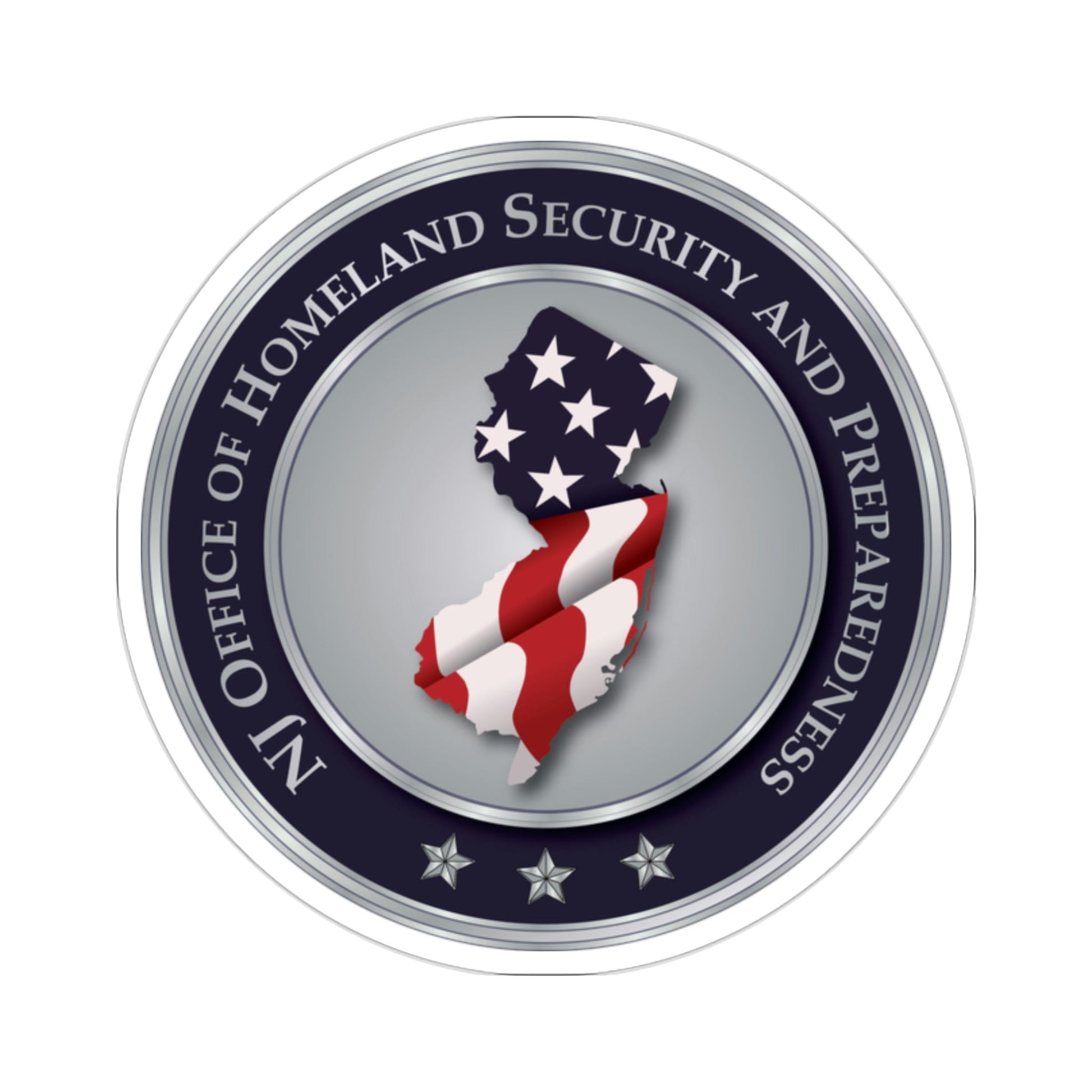 New Jersey Office of Homeland Security and Preparedness STICKER Vinyl Die-Cut Decal-2 Inch-The Sticker Space