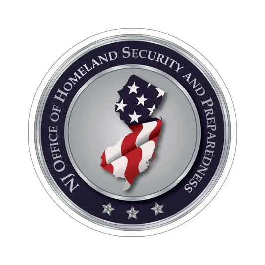 New Jersey Office of Homeland Security and Preparedness STICKER Vinyl Die-Cut Decal 6 Inch - The Sticker Space