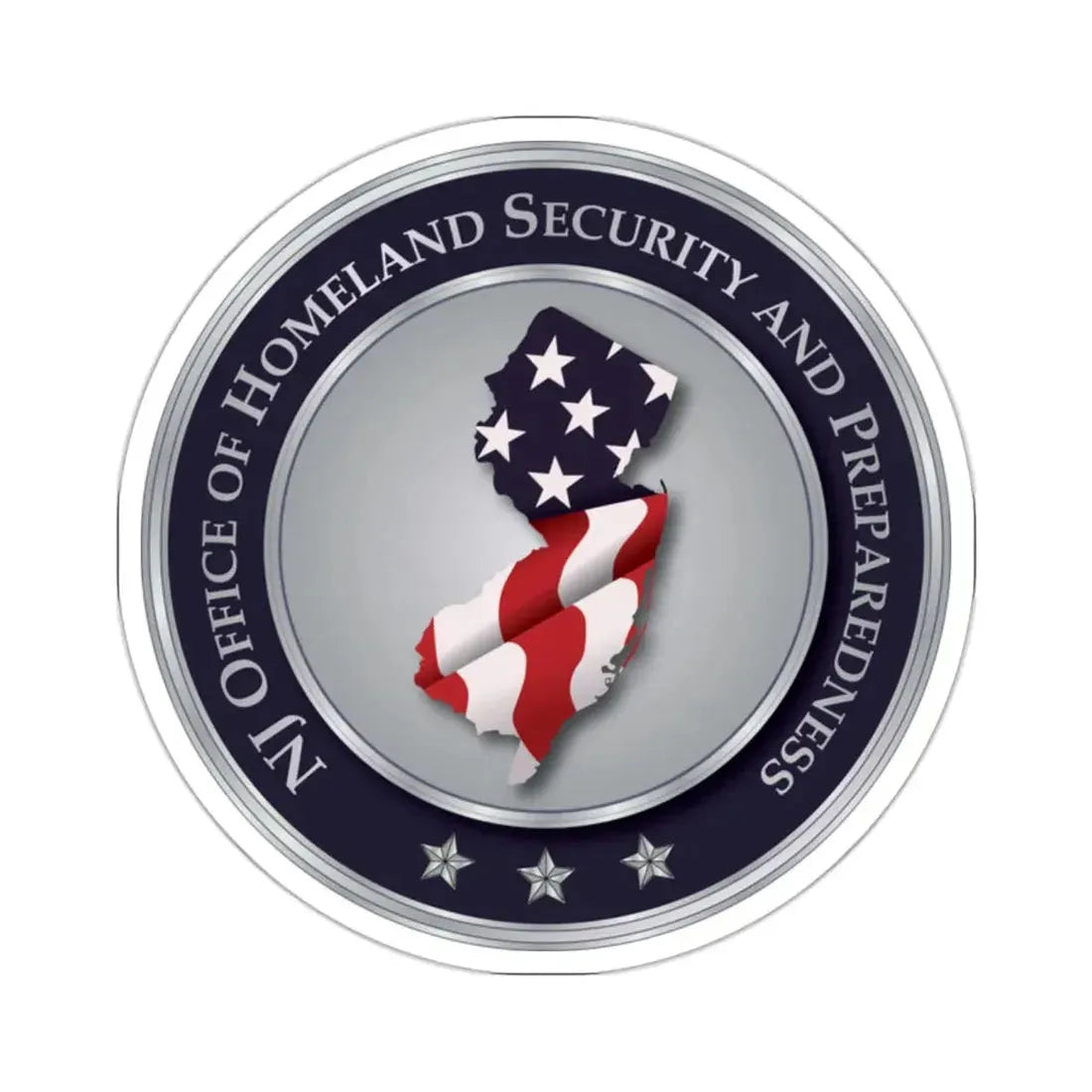 New Jersey Office of Homeland Security and Preparedness - STICKER Vinyl Kiss-Cut Decal - The Sticker Space