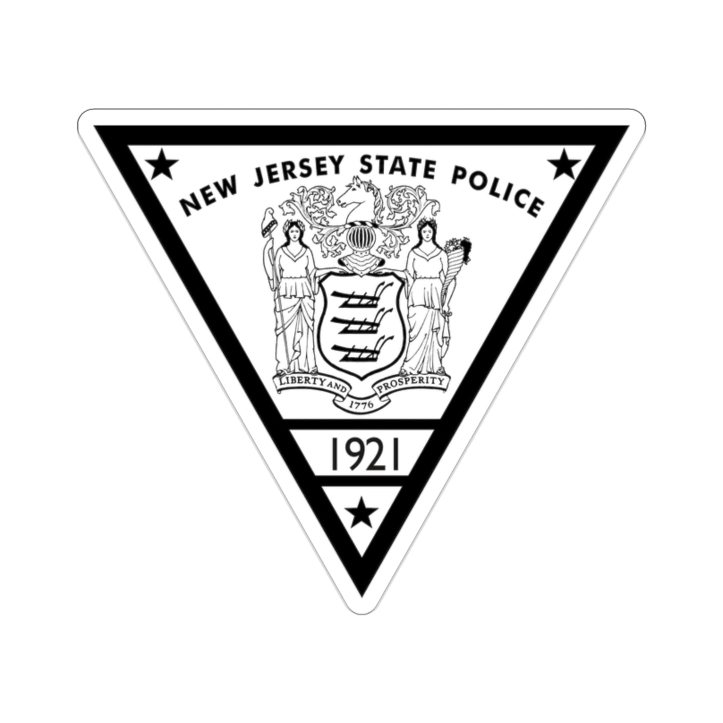 New Jersey State Police STICKER Vinyl Die-Cut Decal-2 Inch-The Sticker Space