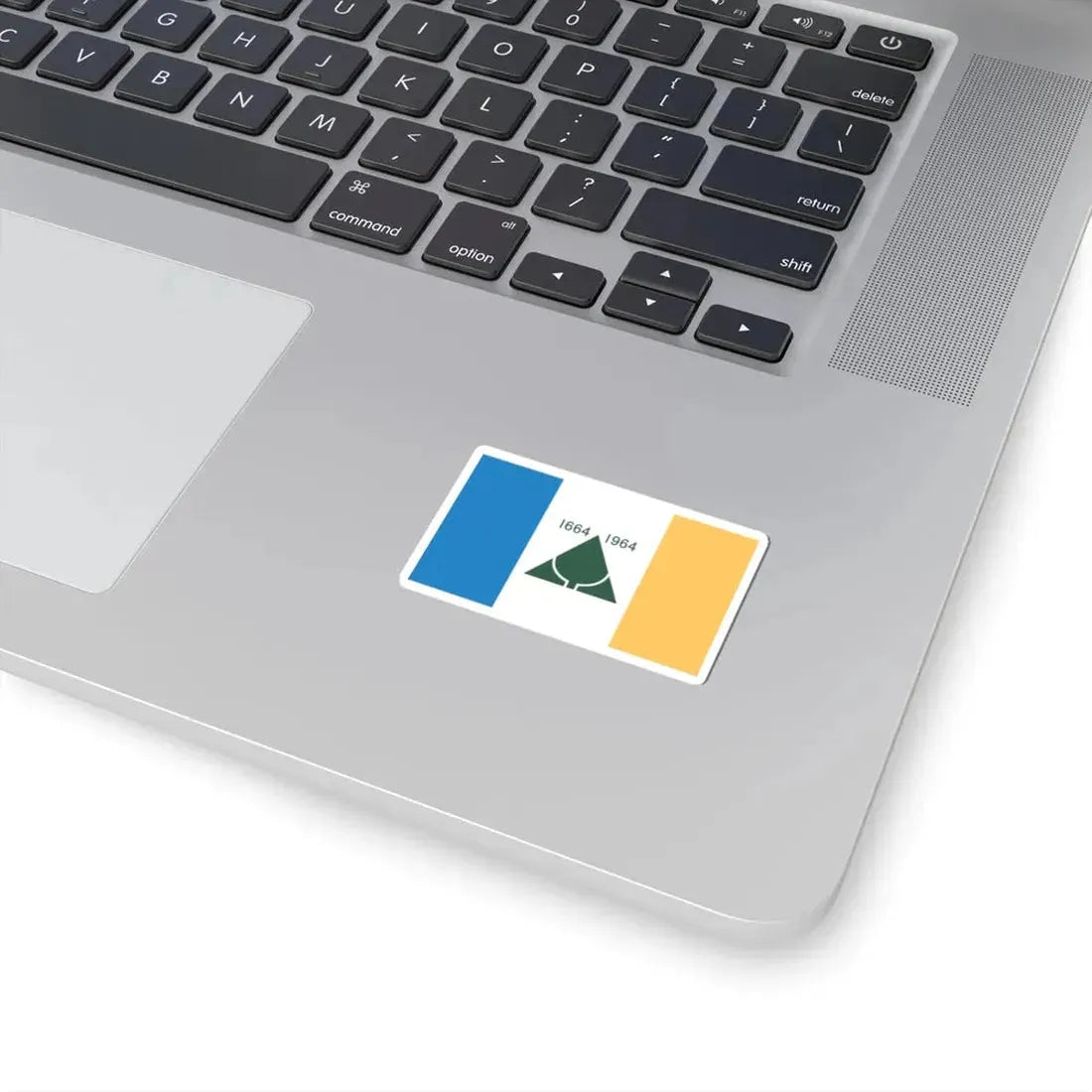 New Jersey Tricentennial Flag (United States) STICKER Vinyl Kiss-Cut Decal - The Sticker Space