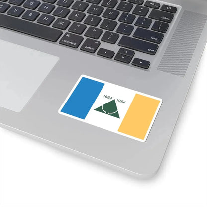 New Jersey Tricentennial Flag (United States) STICKER Vinyl Kiss-Cut Decal - The Sticker Space