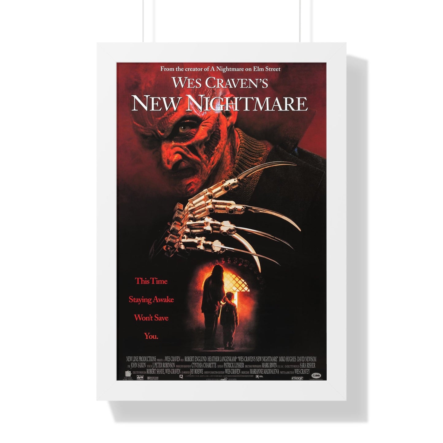 NEW NIGHTMARE 1994 - Framed Movie Poster-16″ x 24″-The Sticker Space