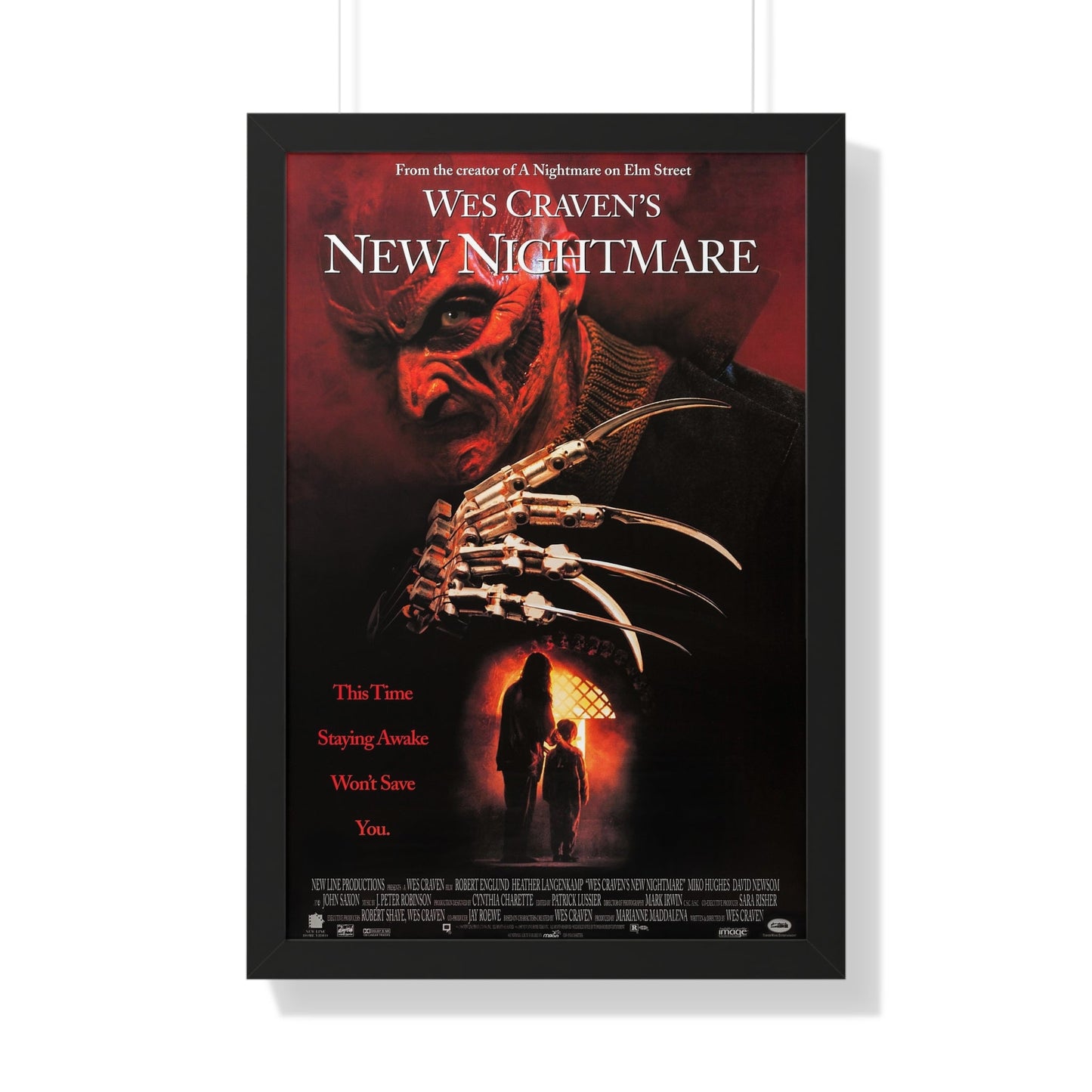 NEW NIGHTMARE 1994 - Framed Movie Poster-20" x 30"-The Sticker Space