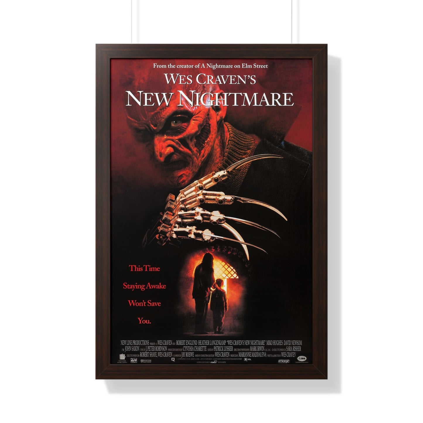 NEW NIGHTMARE 1994 - Framed Movie Poster-20" x 30"-The Sticker Space