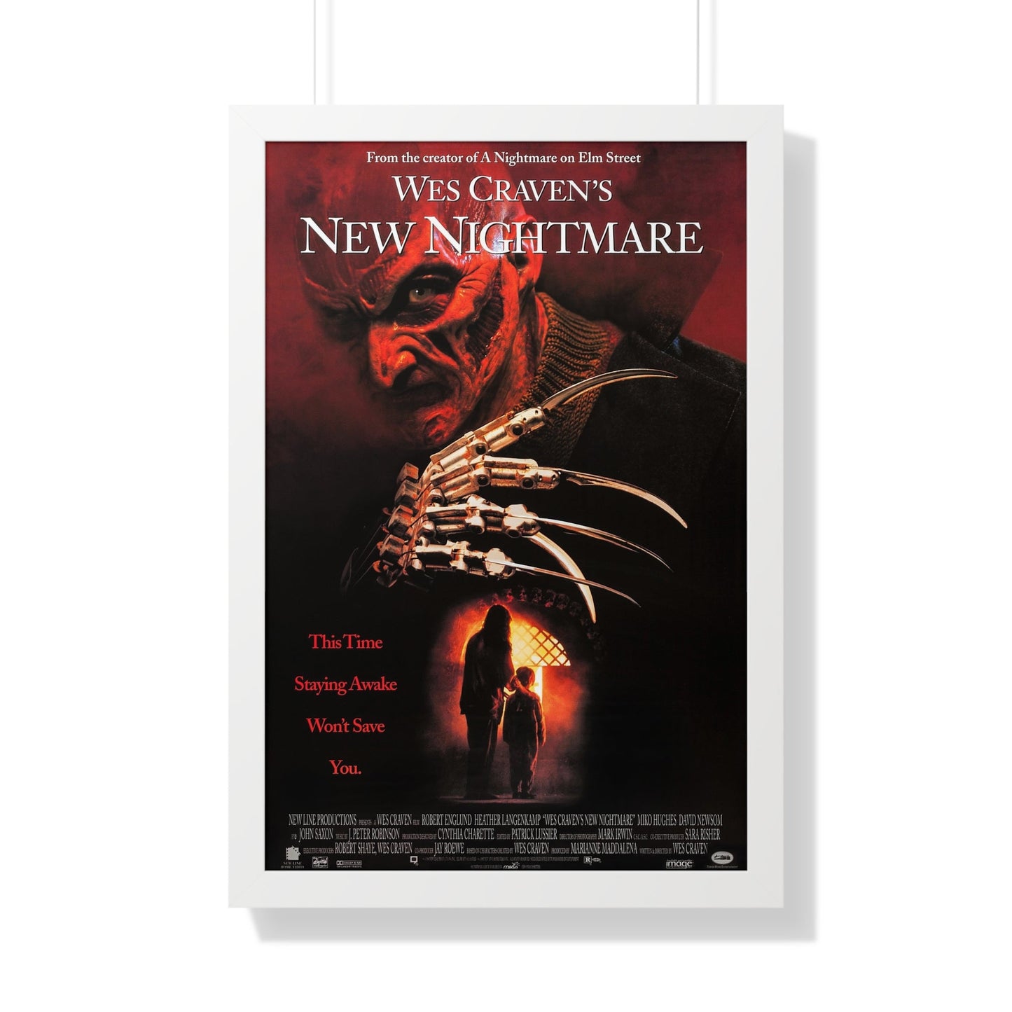 NEW NIGHTMARE 1994 - Framed Movie Poster-20" x 30"-The Sticker Space