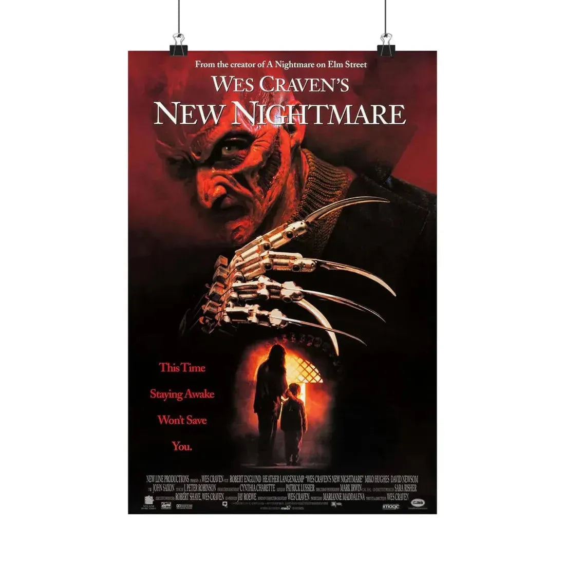 NEW NIGHTMARE 1994 - Paper Movie Poster - The Sticker Space