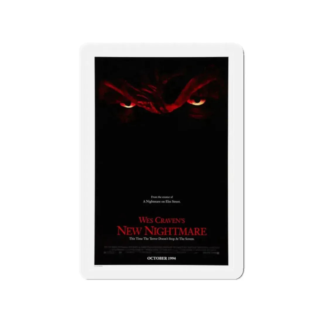 NEW NIGHTMARE (TEASER) 1994 Movie Poster - Refrigerator Magnet - The Sticker Space
