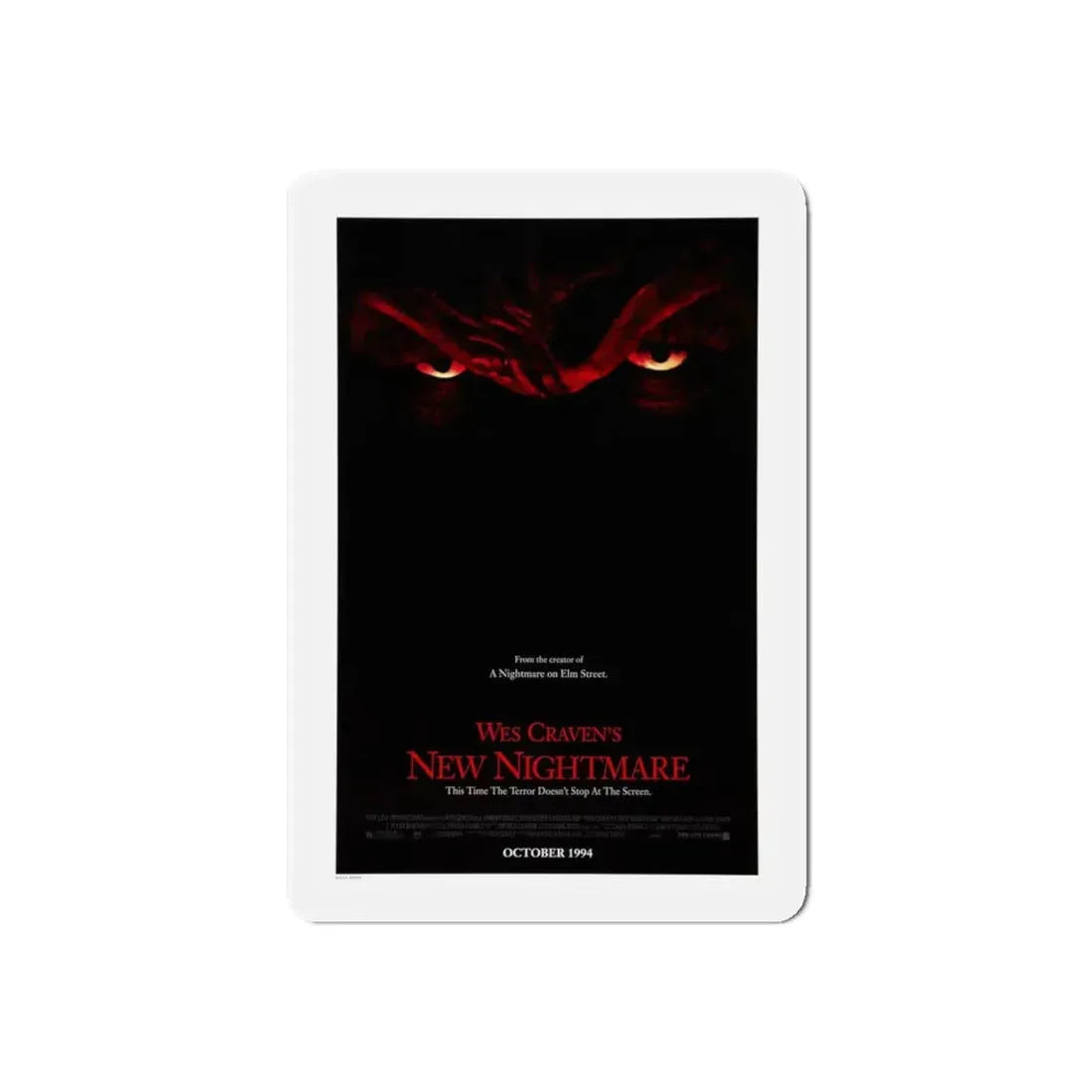 NEW NIGHTMARE (TEASER) 1994 Movie Poster - Refrigerator Magnet - The Sticker Space