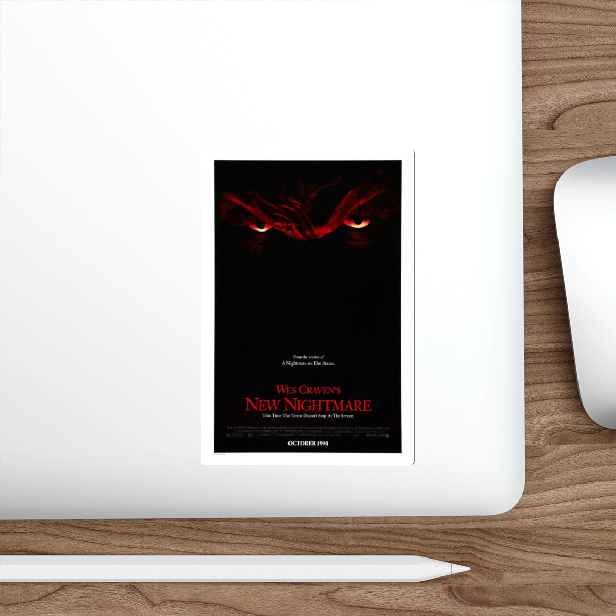 NEW NIGHTMARE (TEASER) 1994 Movie Poster STICKER Vinyl Die-Cut Decal-The Sticker Space