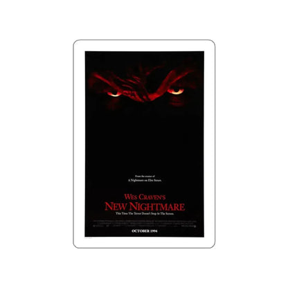 NEW NIGHTMARE (TEASER) 1994 Movie Poster STICKER Vinyl Die-Cut Decal 6 Inch - The Sticker Space