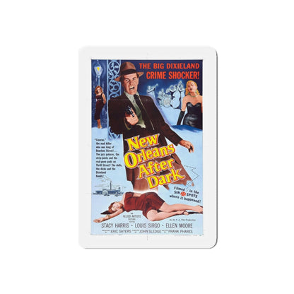 NEW ORLEANS AFTER DARK 1958 Movie Poster - Refrigerator Magnet-4" x 4"-The Sticker Space