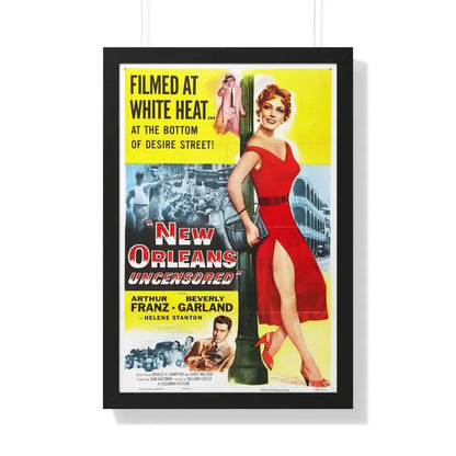 NEW ORLEANS UNCENSORED 1955 - Framed Movie Poster - The Sticker Space