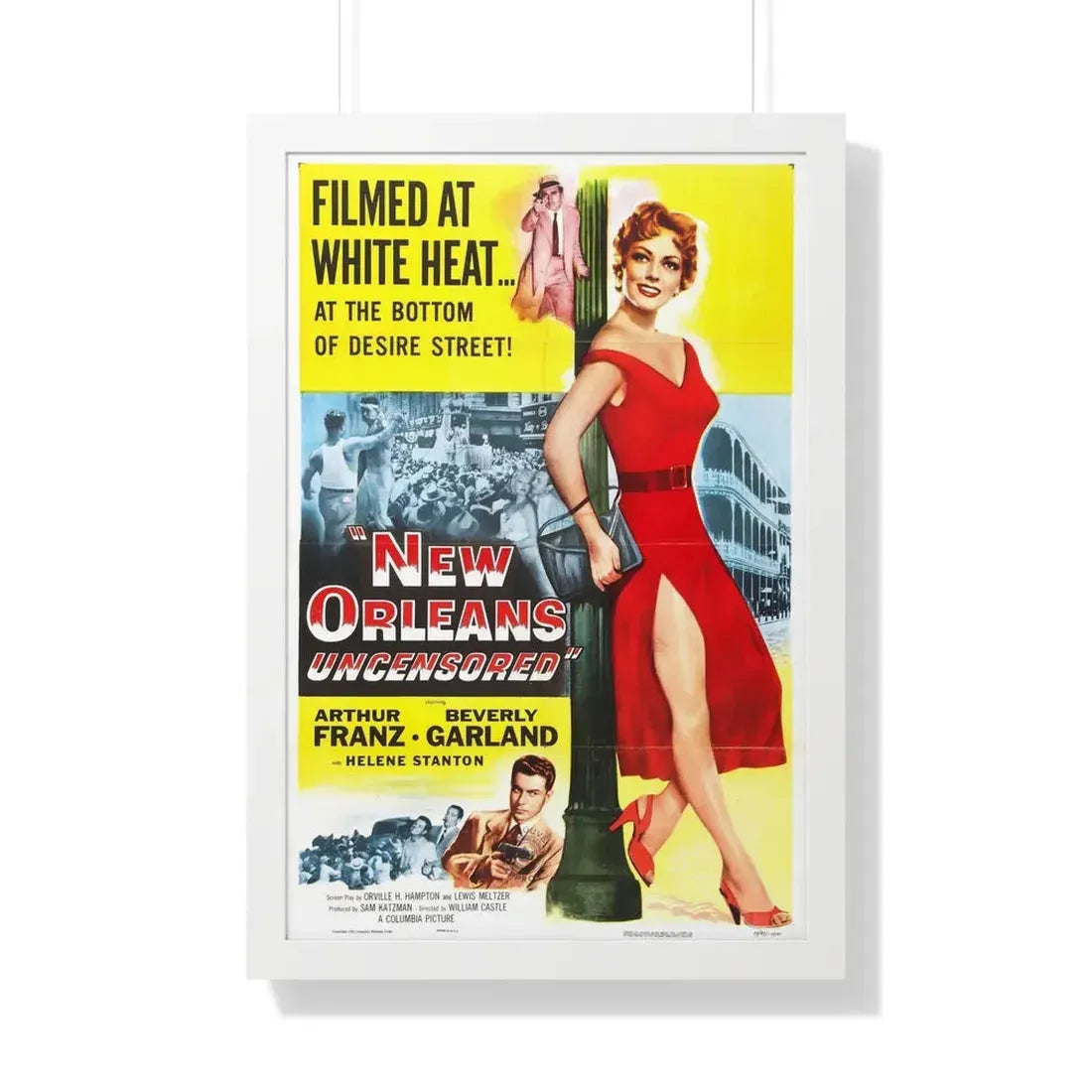 NEW ORLEANS UNCENSORED 1955 - Framed Movie Poster - The Sticker Space
