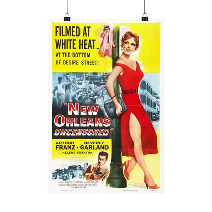 NEW ORLEANS UNCENSORED 1955 - Paper Movie Poster 12″ x 18″ Matte - The Sticker Space