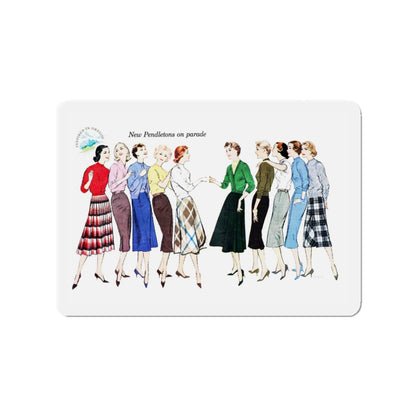 New Pendletonon Parade, 1958 (Magazine Illustration) Refrigerator Magnet-3" x 3"-The Sticker Space