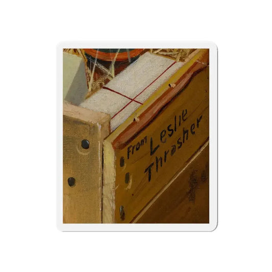 New Provisions_ signature (Magazine Illustration) Refrigerator Magnet 6 Inch - The Sticker Space