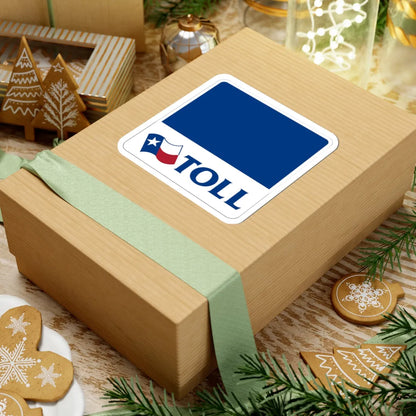 New Texas toll sign template (Texas) (Road Sign) STICKER Vinyl Kiss-Cut Decal - The Sticker Space