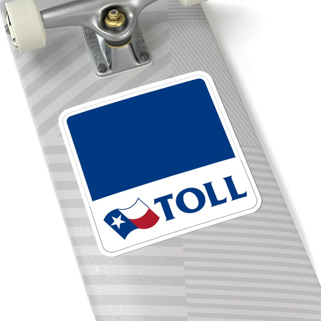 New Texas toll sign template (Texas) (Road Sign) STICKER Vinyl Kiss-Cut Decal - The Sticker Space