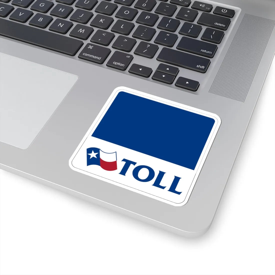 New Texas toll sign template (Texas) (Road Sign) STICKER Vinyl Kiss-Cut Decal - The Sticker Space