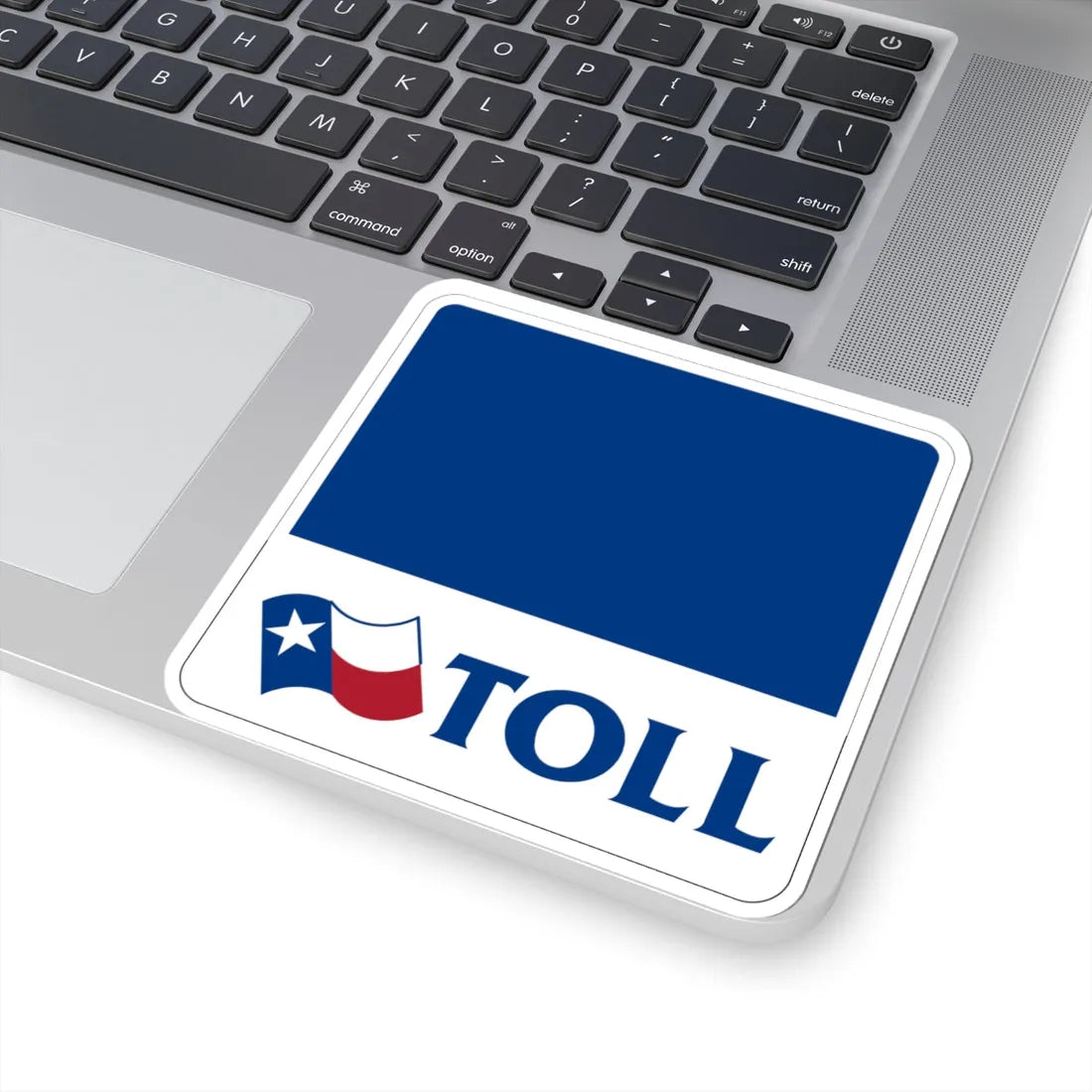 New Texas toll sign template (Texas) (Road Sign) STICKER Vinyl Kiss-Cut Decal - The Sticker Space