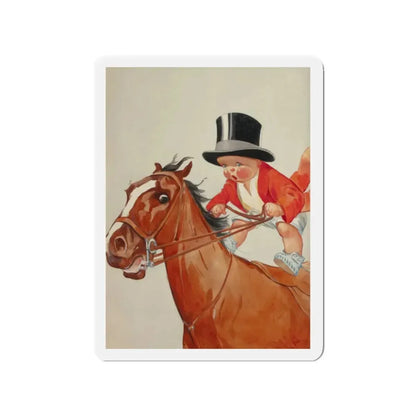 New Year's Baby, probable January calendar illustration (Magazine Illustration) Refrigerator Magnet - The Sticker Space