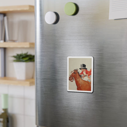 New Year's Baby, probable January calendar illustration (Magazine Illustration) Refrigerator Magnet-The Sticker Space