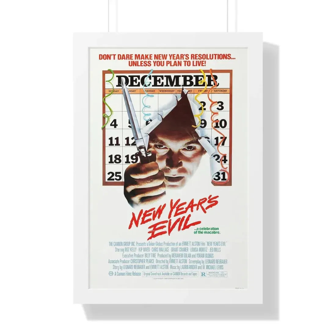 NEW YEARS EVIL 1980 - Framed Movie Poster - The Sticker Space